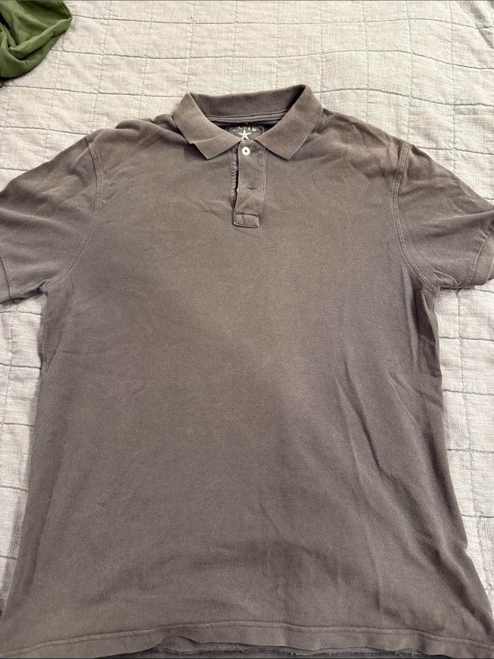 J. Crew Men's Polo Shirt in Charcoal Gray